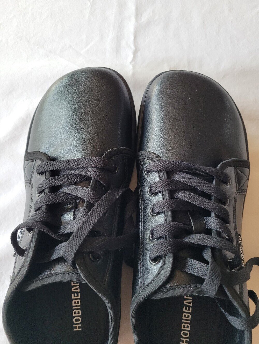 Women's/Unisex Black Slip-On Lace-Up Comfort Sneakers 42 - Picture 9 of 9